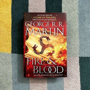 George R.R. Martin, FIRE & BLOOD, Doug Wheatley ill., Hardcover Book [BS01]